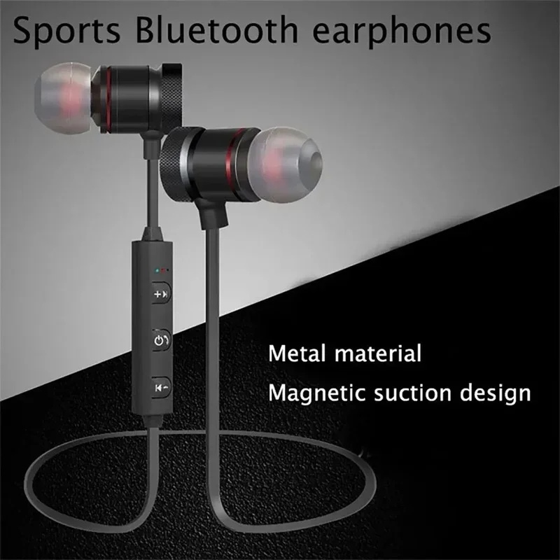 Power Bank Wireless - 1-4Pcs Headphone Bluetooth Nirkabel Neckband Earphone