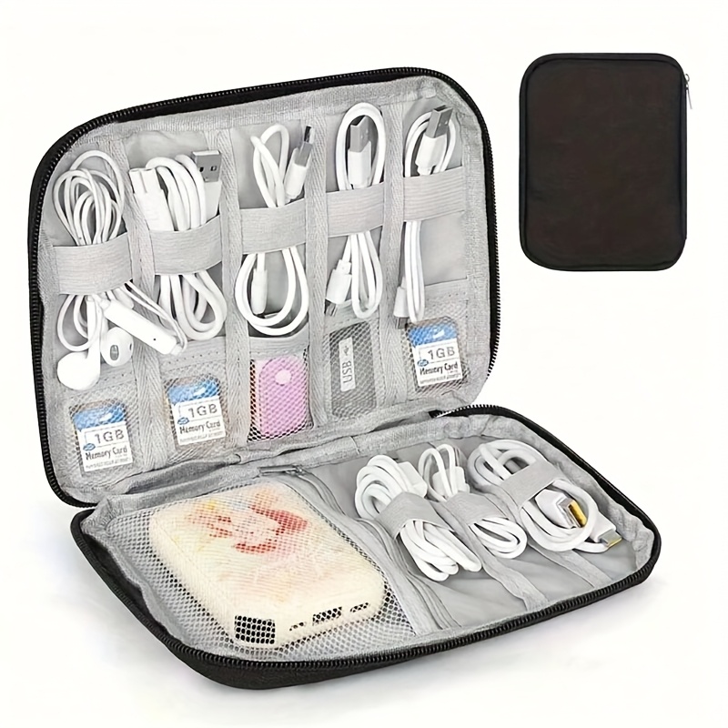 Tech Accessories Travel Case - 1 Buah Kotak Penyimpanan Kabel Perjalanan