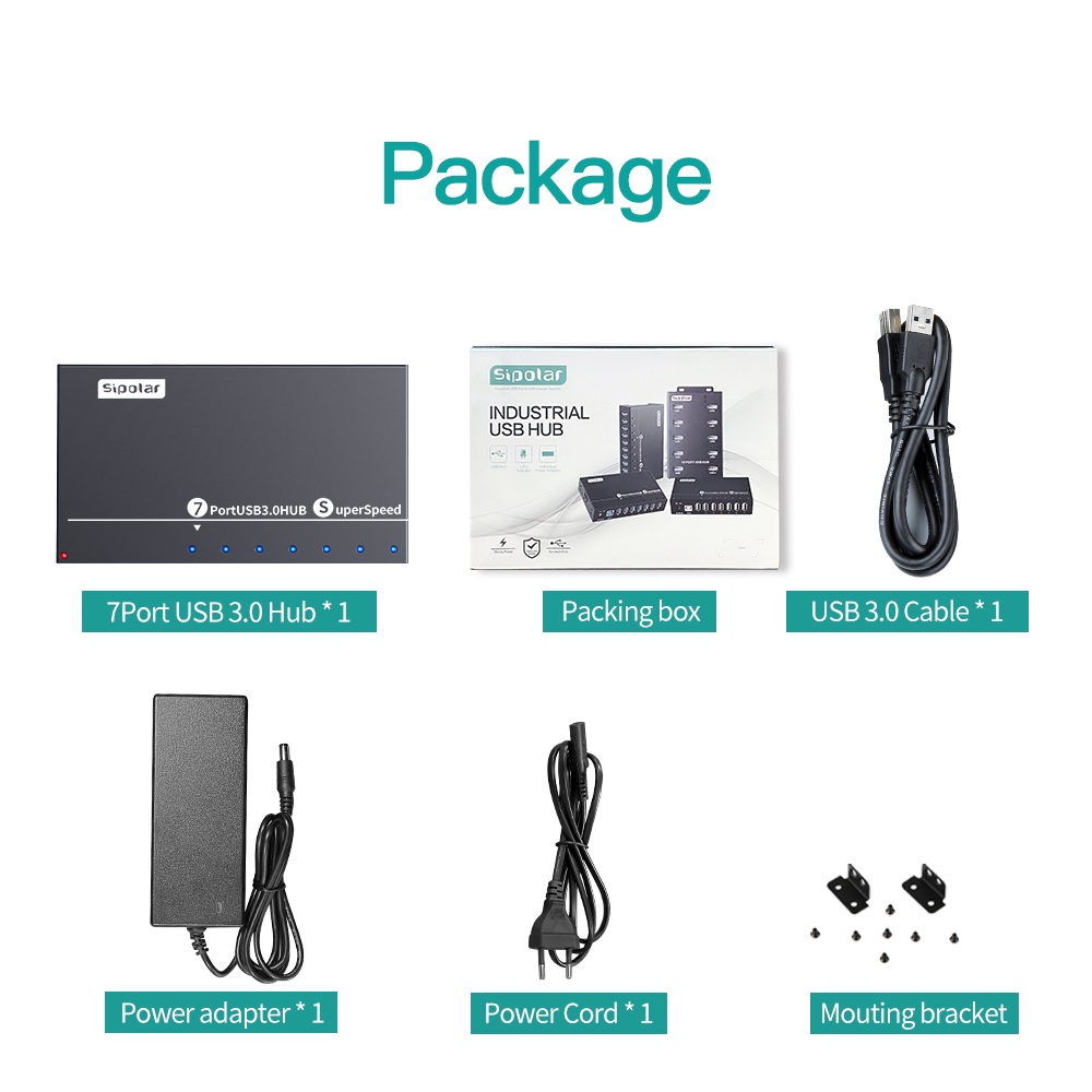 Usb Hub 7 Port - A173 7 Port USB3.0 Hub Industri