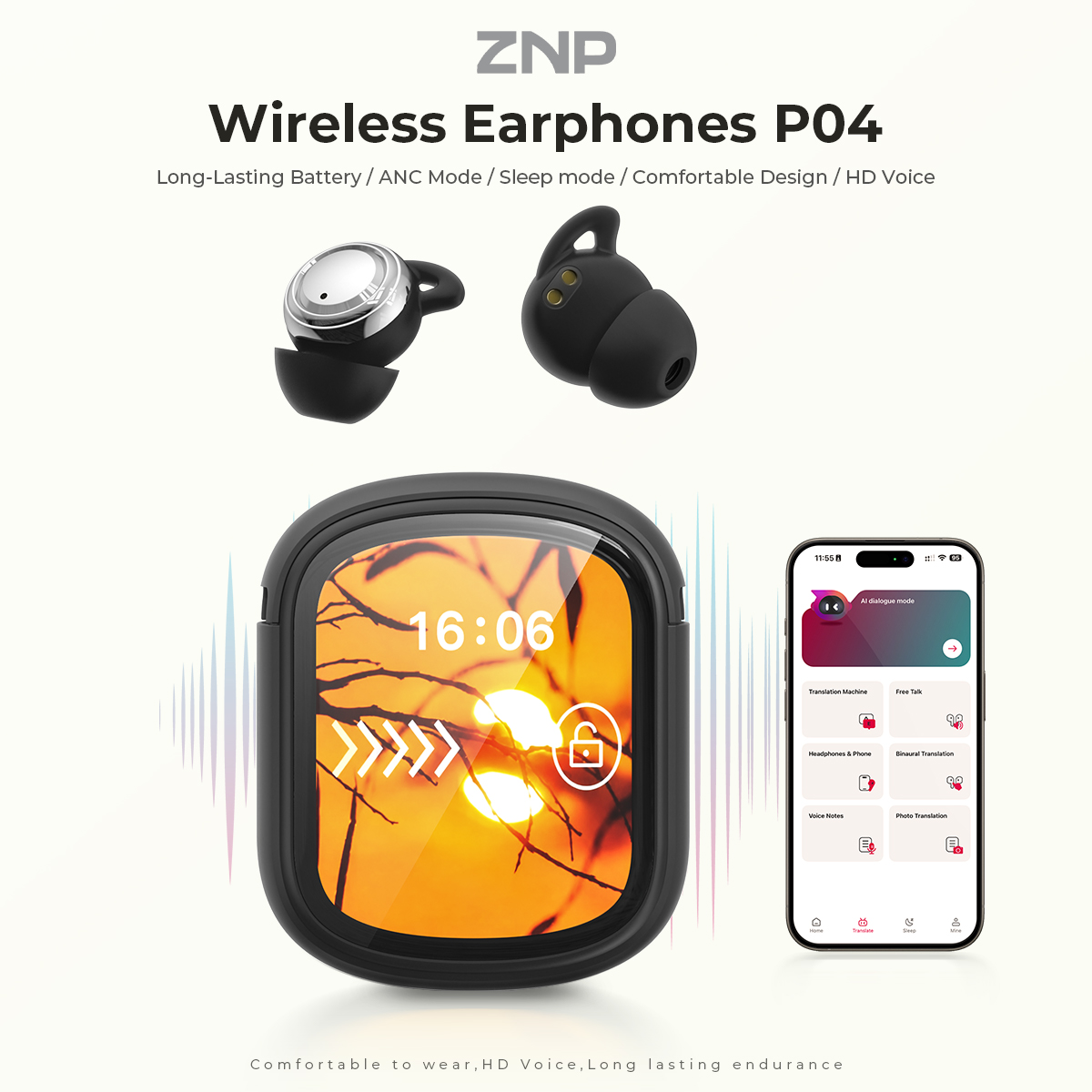 ZNP P04 Earbud Penenang Tidur  - Power Bank Wireless ulasan dan harga