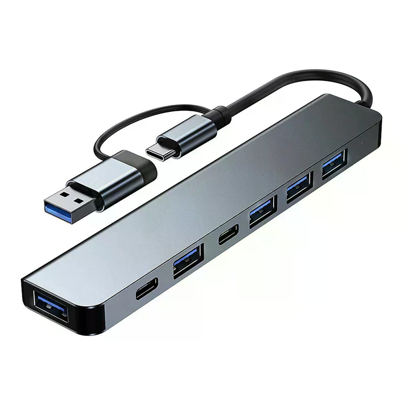 7 in 2 USB HUB Dengan Pembaca  - Usb Hub 7 Port ulasan dan harga