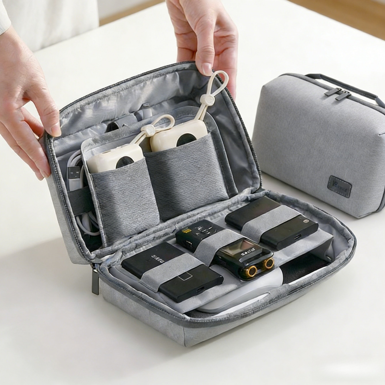 1 Buah Tas Travel Organizer El - Tech Accessories Travel Case ulasan dan harga