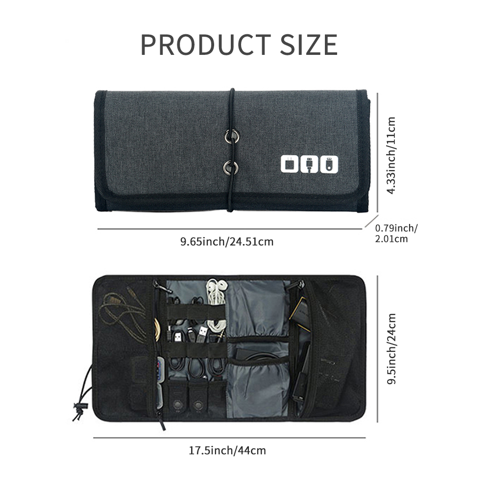 Tas Penyimpanan Kabel Perjalan - Tech Accessories Travel Case ulasan dan harga
