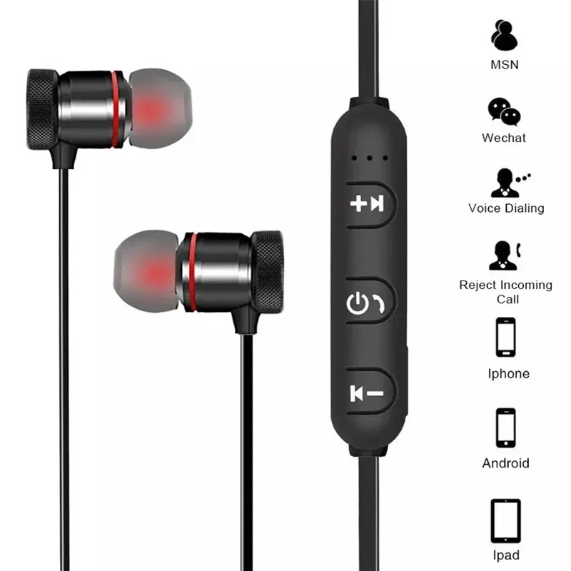1-4Pcs Headphone Bluetooth Nir - Power Bank Wireless ulasan dan harga
