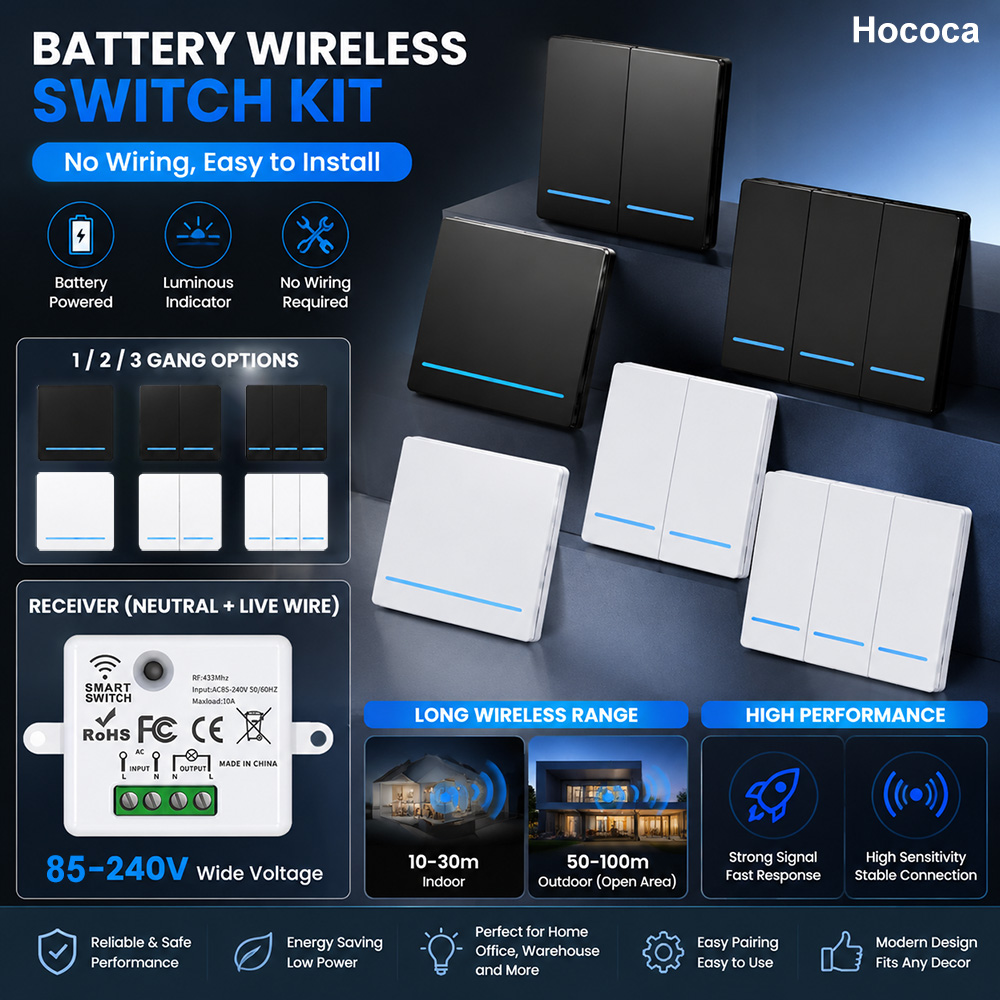 Sakelar Nirkabel Baterai Hococ - Power Bank Wireless ulasan dan harga