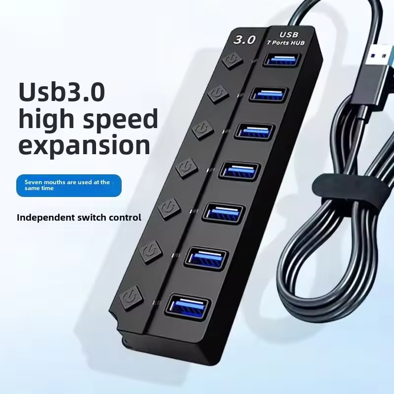 Adaptor Daya USB 3.0 4/7 Port, - Usb Hub 7 Port ulasan dan harga