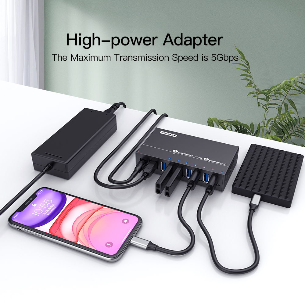 A-173 Sipolar 7 Port Usb Hub 3 - Usb Hub 7 Port ulasan dan harga