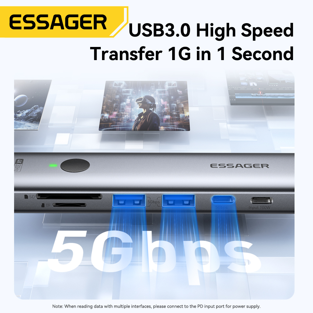 Essager adaptor Multiport USB  - Usb Hub 7 Port ulasan dan harga