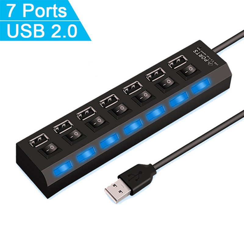 USB 2.0 Hub USB High Speed Spl - Usb Hub 7 Port ulasan dan harga