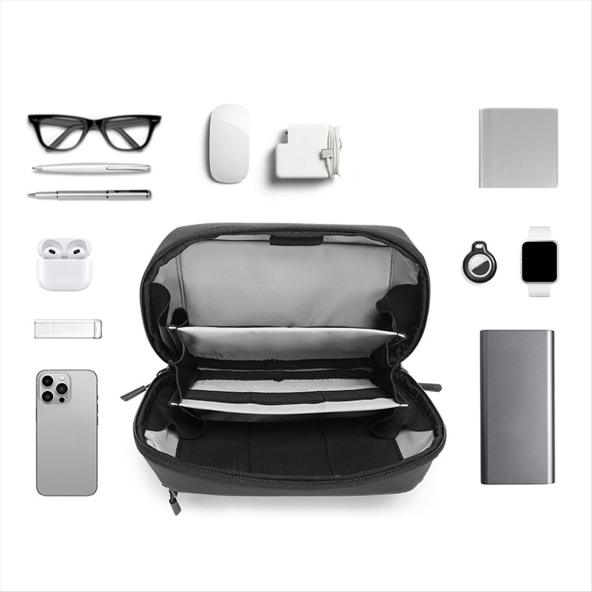 ☶ ❈ ＊ ♥ AC1578-Tas Teknologi T - Tech Accessories Travel Case ulasan dan harga