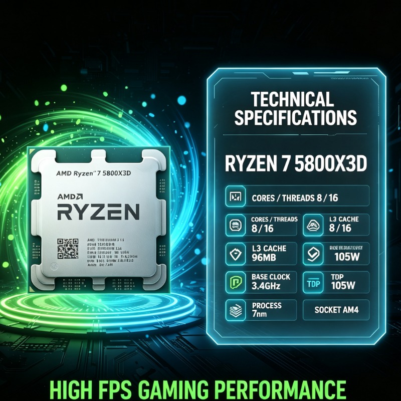 Prosesor Gaming AMD Ryzen 7 58 - Amd Cpu Ryzen 7 ulasan dan harga